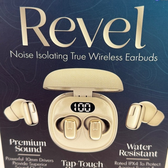 🆕 Noise-Isolating True Wireless Earbuds – Gold Bluetooth Earphones - Picture 3 of 16